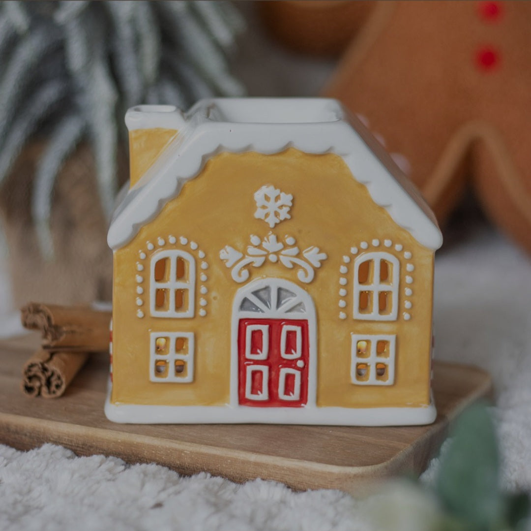 Candy Cane Gingerbread House Oil Burner & Wax Warmer
