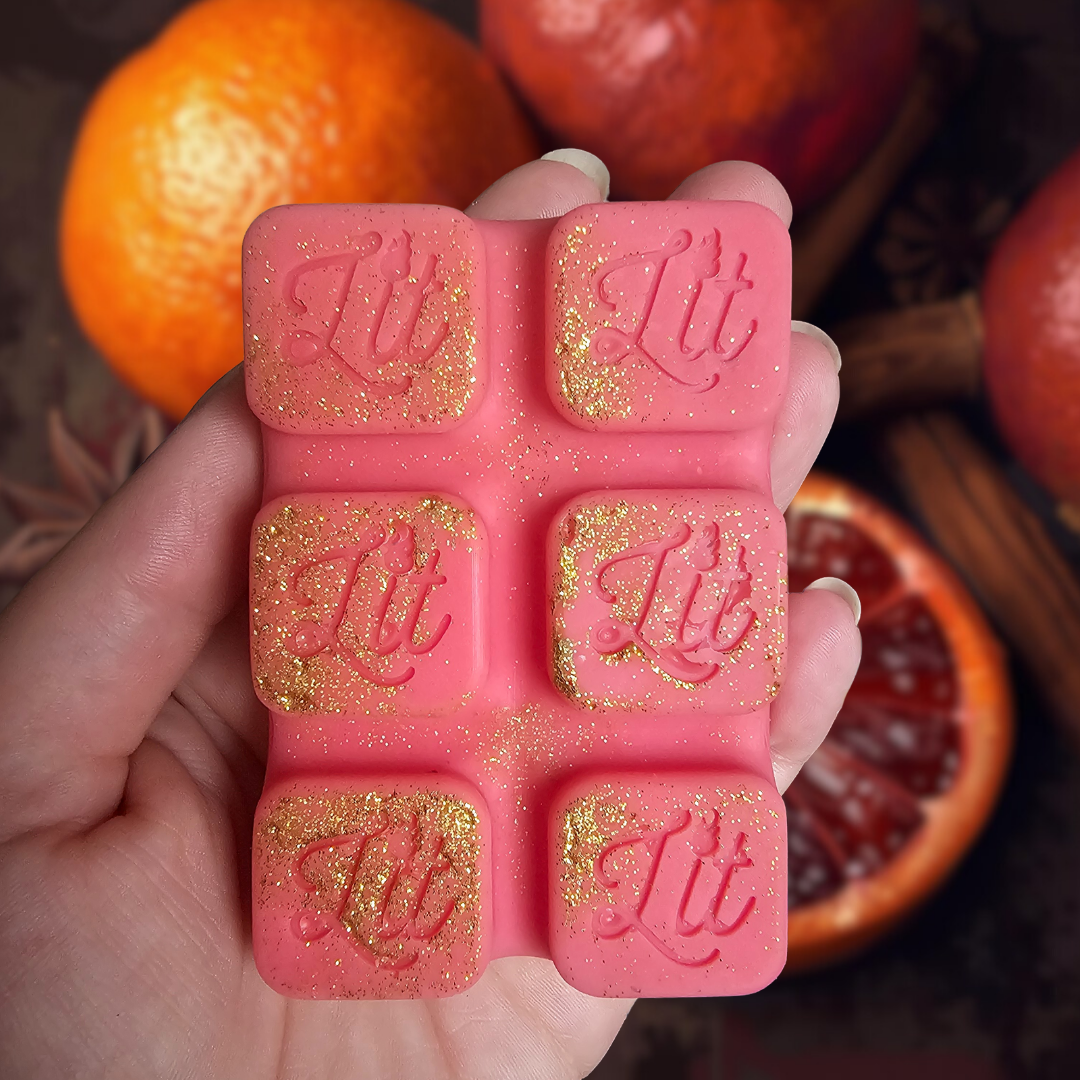 Blood Orange & Oakwood Wax Melt Snap Bar