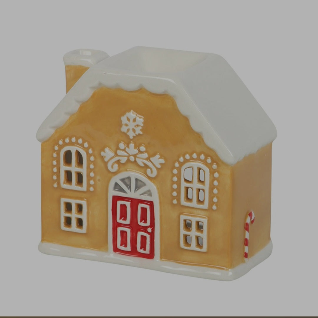 Candy Cane Gingerbread House Oil Burner & Wax Warmer