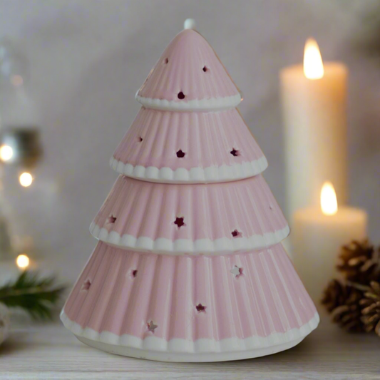 Pink Christmas Tree Oil Burner