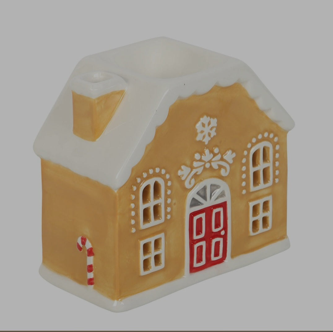 Candy Cane Gingerbread House Oil Burner & Wax Warmer