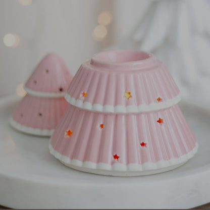 Pink Christmas Tree Oil Burner