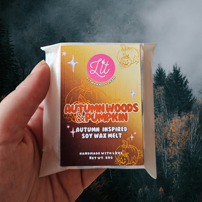 Autumn Woods & Pumpkin Wax Melt Snap Bar