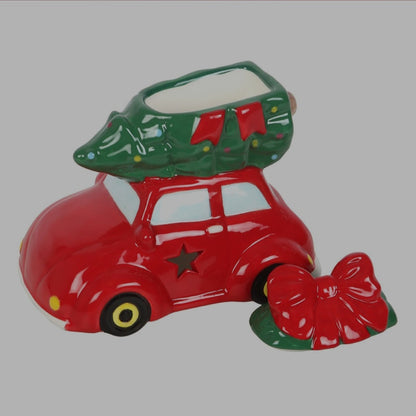 Car with Christmas Tree Tealight Oil Burner